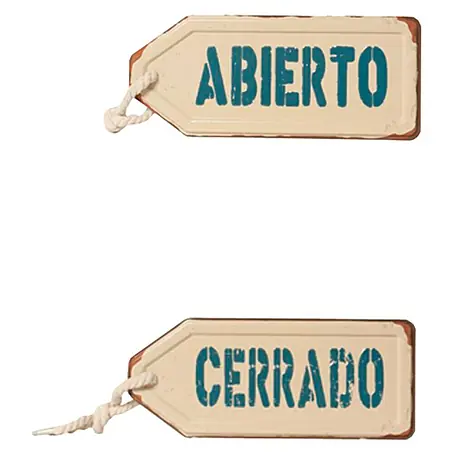 Placa metálica Reversible