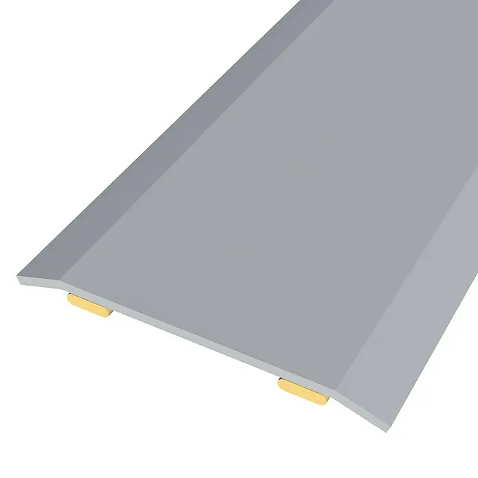 Baglinox Perfil de transición plano Acero inoxidable - 83 cm x 35 mm, Pegado