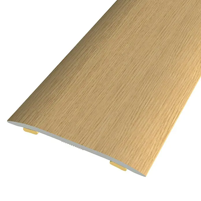 Baglinox Junta de transición Roble - 84 - 90 cm x 38 mm x 2,3 mm, Aluminio