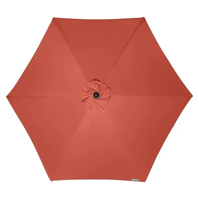 Doppler Active Kurbelschirm Auto Tilt - Terracotta, Durchmesser: 280 cm - Ansicht von oben