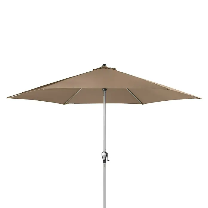 Doppler Active Kurbelschirm Auto Tilt - Greige, Durchmesser: 320 cm - Vorderansicht