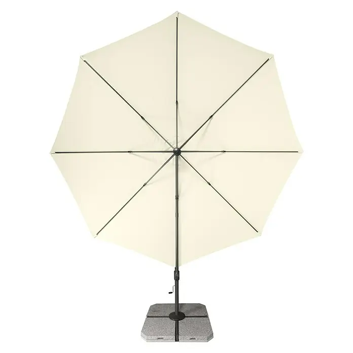 Derby Ravenna Pendelschirm Ravenna - Natur, Durchmesser: 392 cm - Ansicht von unten