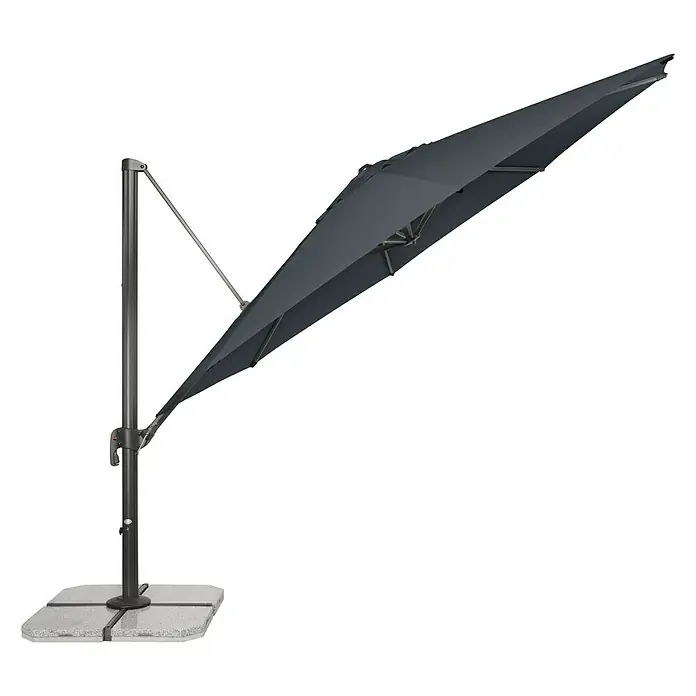 Derby Ravenna Pendelschirm Ravenna - Anthrazit, Durchmesser: 392 cm - Vorderansicht