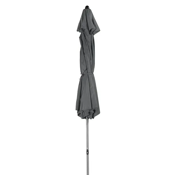 Doppler Sonnenschirm Active Teleskop - Anthrazit, Durchmesser: 333 cm - Vorderansicht