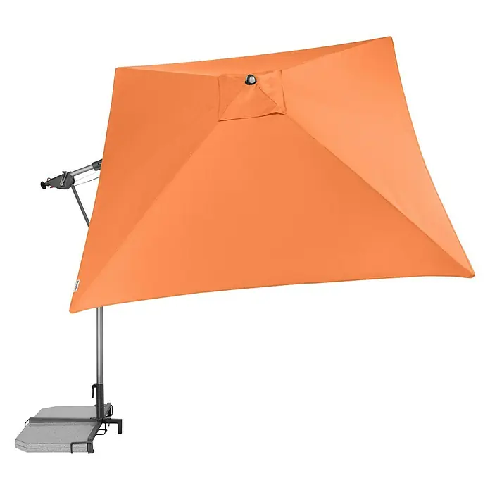 Doppler Sunline Pendelschirm - Orange, L x B: 298 x 225 cm - Ansicht von oben