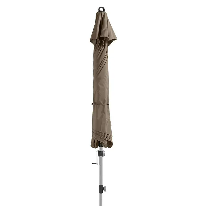 Doppler Expert Kurbelschirm Auto Tilt - Greige, Durchmesser: 280 cm - Vorderansicht