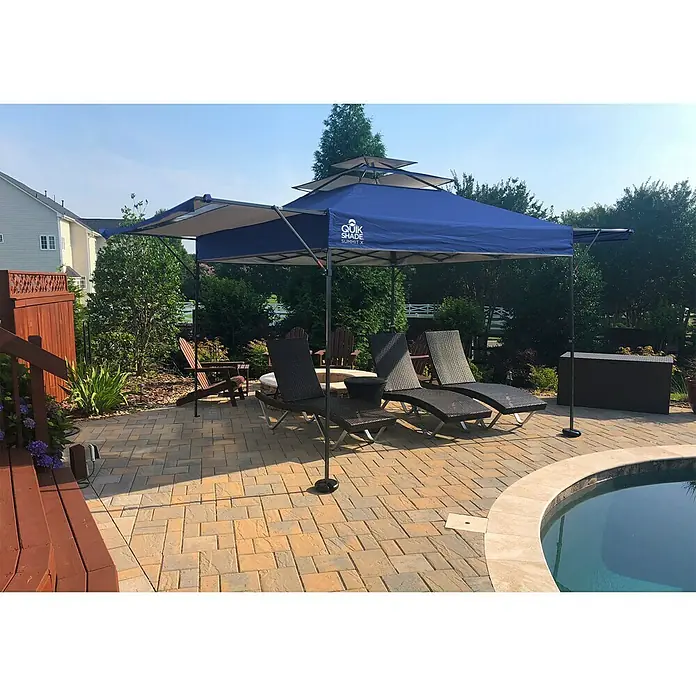 ShelterLogic Faltpavillon Quik Shade Summit - L x B x H: 300 x 300 x 300 cm, Blau - Stimmungsaufnahme