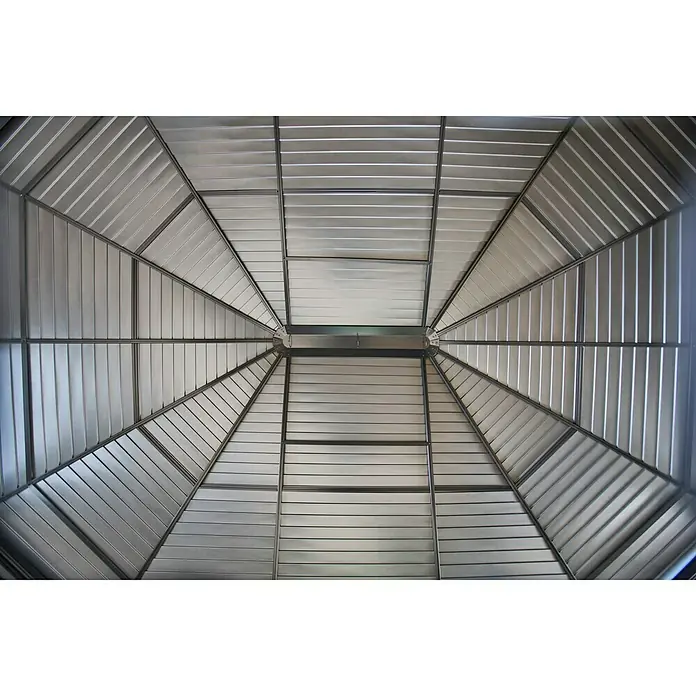 Sojag Pavillon Charleston 12 x 12 - L x B x H: 384 x 384 x 281 mm, Anthrazit, 8-Eck-Dach - Detailaufnahme
