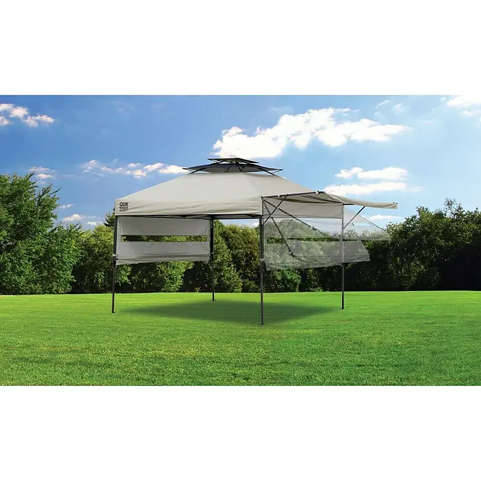 ShelterLogic Faltpavillon QUIK Shade Summit - L x B x H: 300 x 300 x 300 cm, Taupe - Stimmungsaufnahme