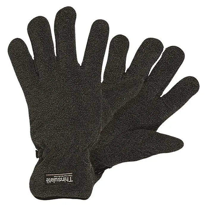 Elutex Winterhandschuhe - L, Grau, Fleece - Vorderansicht