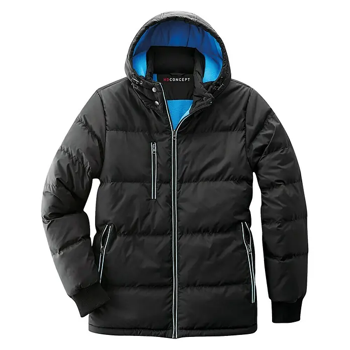 HD Concept Thermojacke - L, Blau/Schwarz - Vorderansicht