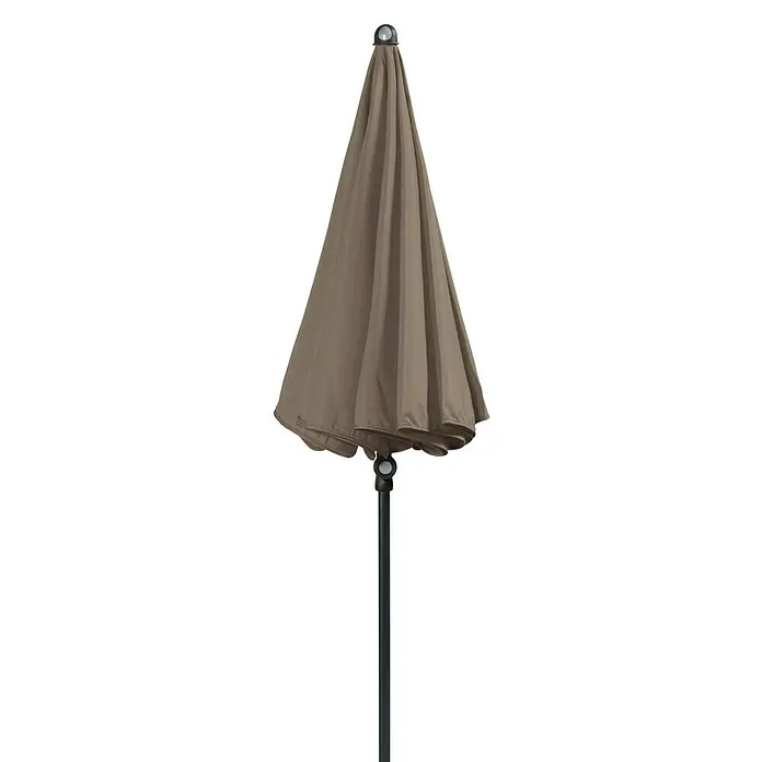 Doppler Sunline Sonnenschirm Neo - Greige, Ø x H: 200 x 240 cm - Vorderansicht