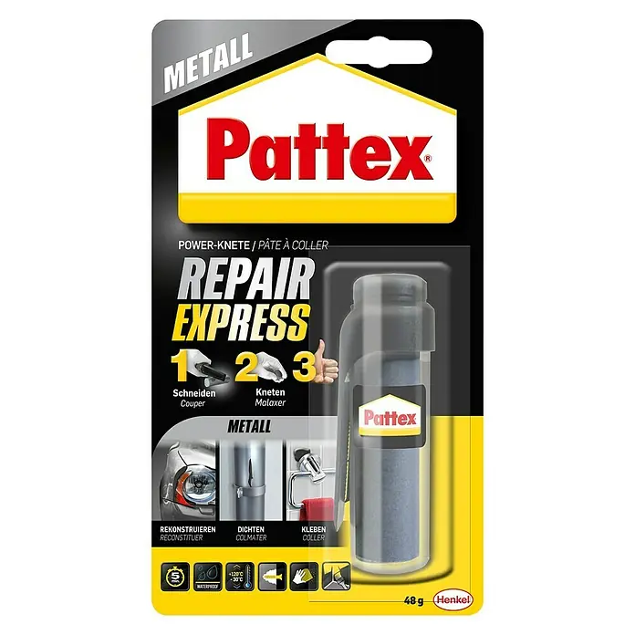 Pattex Powerknete Repair Express Metall - 48 g - Vorderansicht