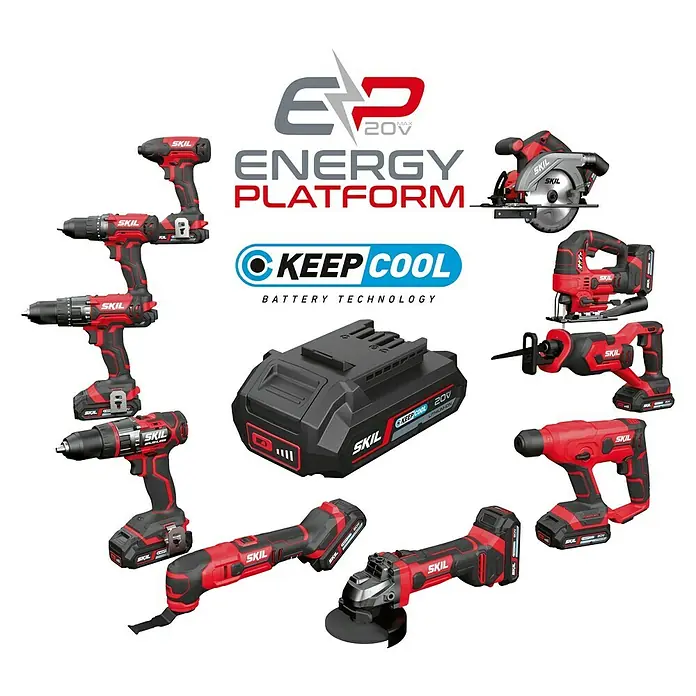 Skil Energy Platform Akku & Ladegerät 3111AA - 18 V, 1 Akku, 4 Ah - Vorderansicht