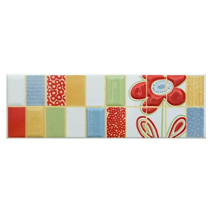 Cenefa Garden - 25 x 8 cm, Rojo