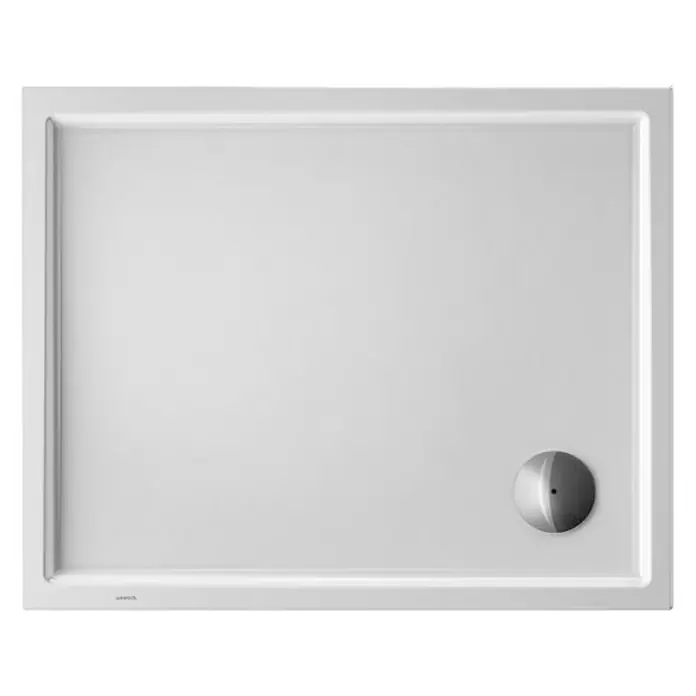 Duravit Duschwanne Starck Slimline - L x B: 100 x 80 cm, Kunststoff, Weiß, Mit Antirutsch-Oberfläche - Ansicht von oben