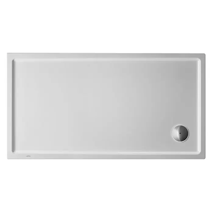 Duravit Duschwanne Starck Slimline - L x B: 140 x 75 cm, Kunststoff, Weiß, Mit Antirutsch-Oberfläche - Ansicht von oben