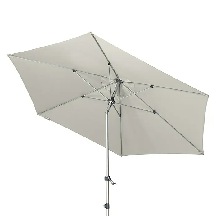Doppler Expert Kurbelschirm Auto Tilt - Hellgrau, Durchmesser: 320 cm - Ansicht von unten