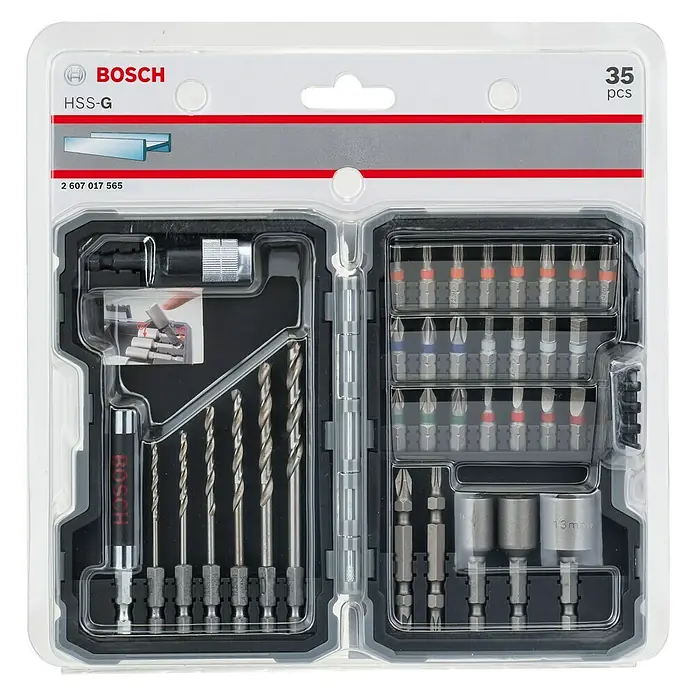 Bosch Bohrer- & Bit-Set - Materialeignung: Metall, 35 -tlg. - Vorderansicht