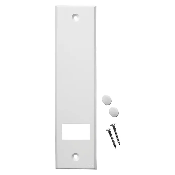 Schellenberg Abdeckplatte Standard - Weiß, Lochabstand: 185 mm, Gurtbreite: 23 mm