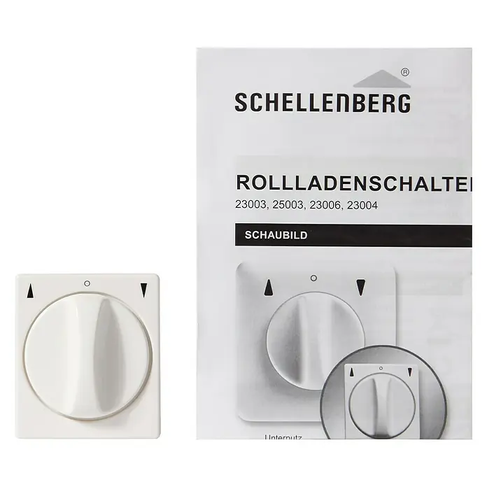 Schellenberg Rollladenschalter - 56 x 63 x 41 mm, Aufputz, Weiß