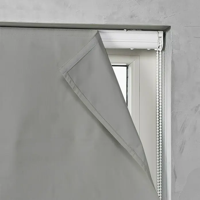 Raffrollo - B x H: 100 x 180 cm, Grau - Detailaufnahme