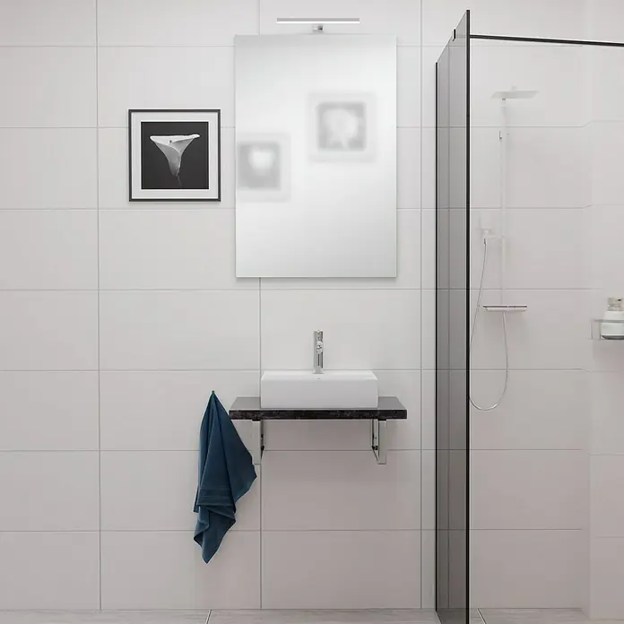 Camargue Espacio Aluminijsko ogledalo - 60 x 90 cm, Kutno - Živopisni prikaz