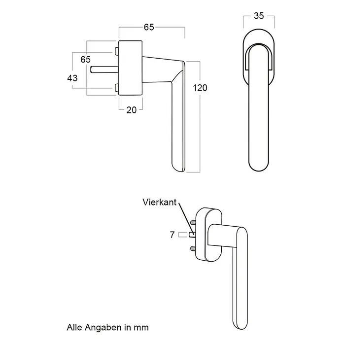 Schellenberg Alarm-Fenstergriff - Weiß, 115 dB - Detailaufnahme