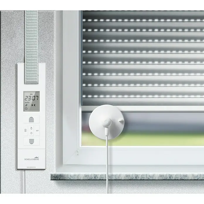 Schellenberg Sonnen- & Dämmerungssensor - Passend für: RolloDrive 55, 65 und 105, Kabellänge: 0,75 m