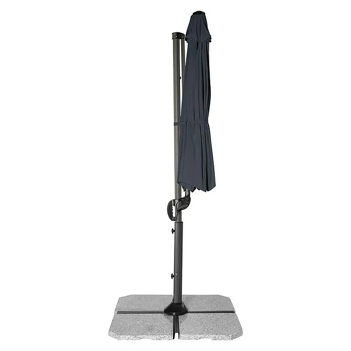Derby Ravenna Pendelschirm Smart - Anthrazit, Durchmesser: 293 cm - Vorderansicht