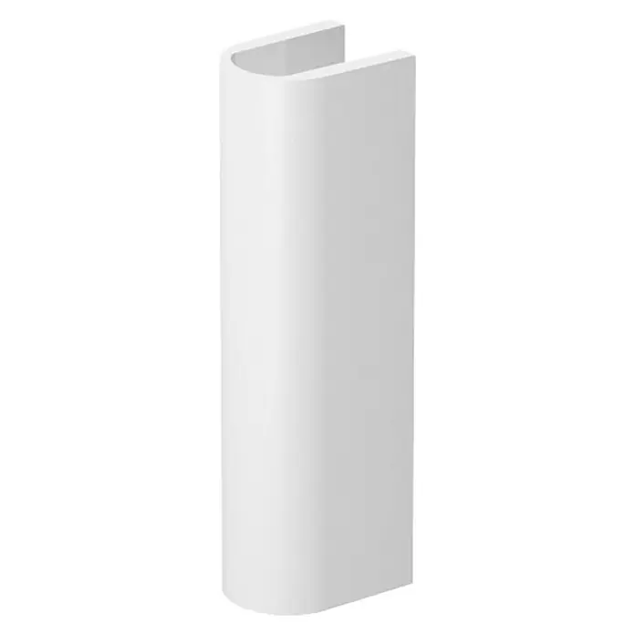 Duravit Darling New Waschbecken-Standsäule - Ohne Beschichtung, Keramik, Weiß - Vorderansicht