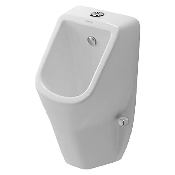 Duravit D-Code Urinal - Unbeschichtet, Zulauf: Oben, Farbe: Weiß, Ohne Zielobjekt - Vorderansicht