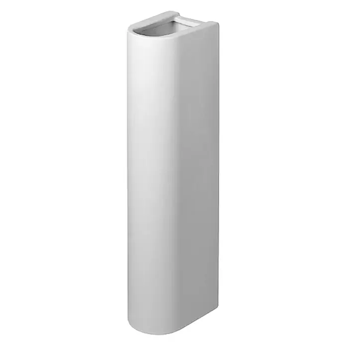 Duravit Starck 3 Waschtisch-Standsäule - Ohne Beschichtung, Keramik, Weiß, Passend für: Duravit Starck 3 Waschtische - Vorderansicht