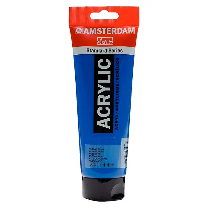 Talens Amsterdam Pintura acrílica Standard - Azul ultramar, 250 ml, Tubo, Brillante