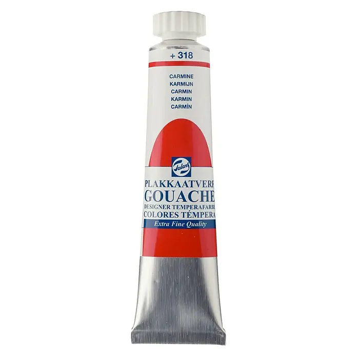 Talens Pintura gouache - Carmín, 20 ml, Mate