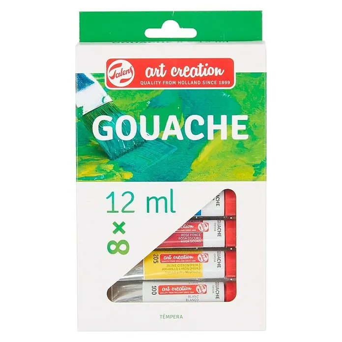 Talens Art Creation Pintura gouache Set - Multicolor, 12 ml, Tubo, Mate