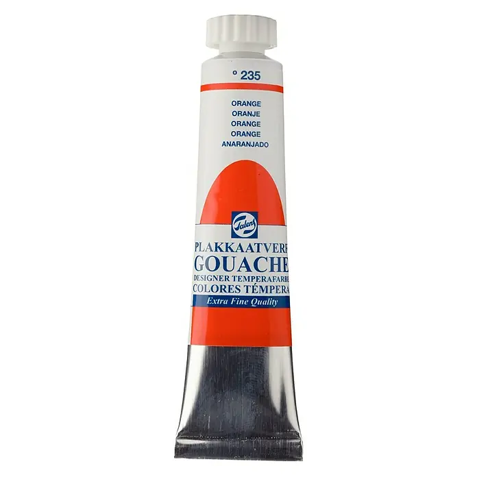 Talens Pintura gouache - Naranja, 20 ml, Mate