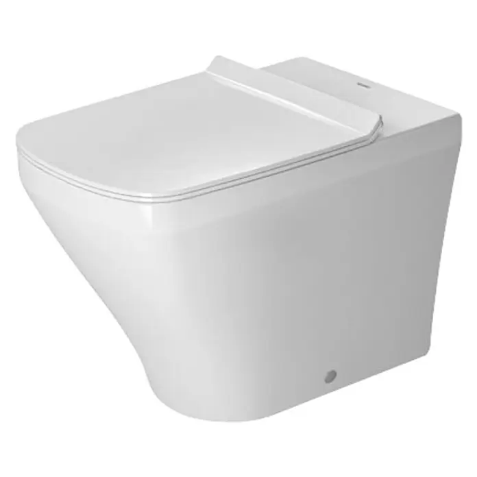 Duravit DuraStyle Stand-WC - Mit Spülrand, Ohne Spezialglasur, Spülform: Tief, WC Abgang: Waagerecht, Weiß - Vorderansicht
