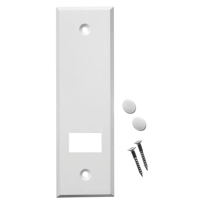 Schellenberg Abdeckplatte Standard - Weiß, Lochabstand: 135 mm, Gurtbreite: 23 mm