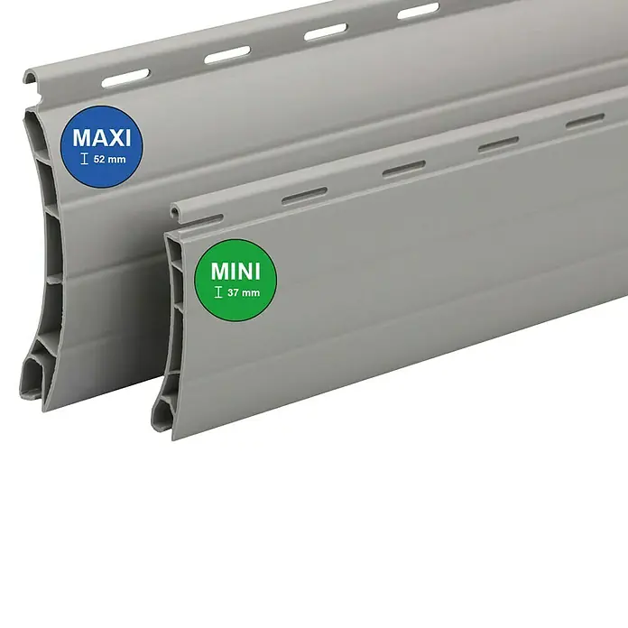 Schellenberg Rollladenprofil Maxi - L x H: 150 x 5,2 cm, Geeignet für: Rollladen-Maxi-Systeme, Grau