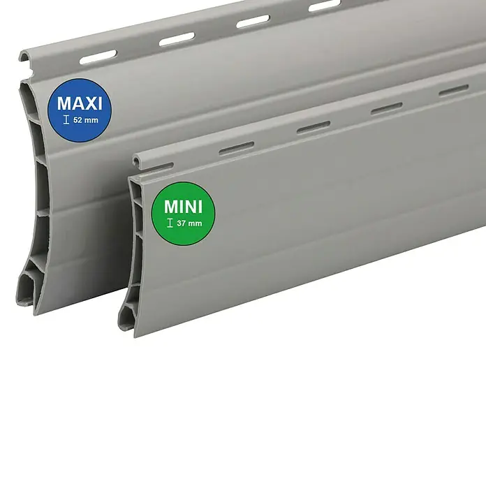Schellenberg Rollladenprofil Maxi - L x H: 180 x 5,2 cm, Geeignet für: Rollladen-Maxi-Systeme, Grau