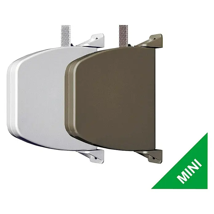 Schellenberg Aufschraubwickler Mini - L x B x H: 159 x 120 x 22 mm, Gurtbreite: 14 mm, Braun