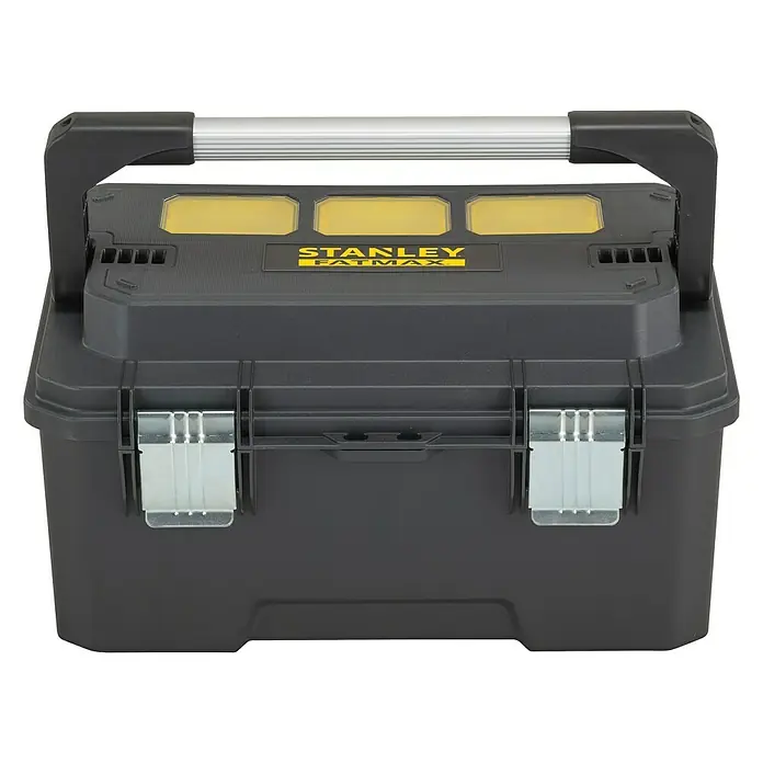 Stanley FatMax Werkzeugkasten Pro Cantilever 20" - Kunststoff, Fassungsvermögen: 29 l, 20″ - Vorderansicht