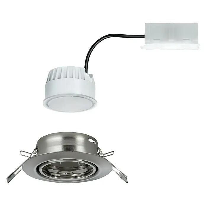 Paulmann LED-Einbauleuchte Base - 5 W, Warmweiß, Durchmesser: 51 mm