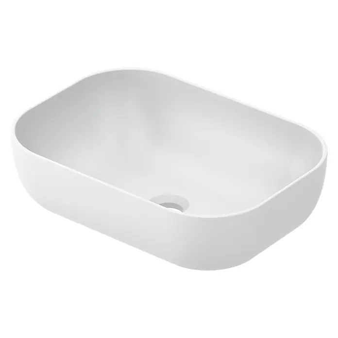 Lavabo de sobremesa Stadium - 45,5 x 32,5 cm, Blanco