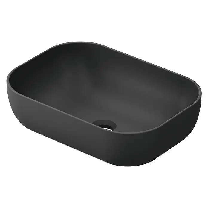 Lavabo de sobremesa Stadium - 45,5 x 32,5 cm, Antracita