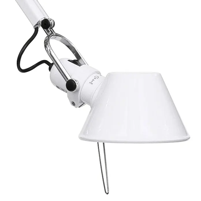 Artemide Stehleuchte Tolomeo Terra - Höhe: 226 m, Farbe Gehäuse: Silber, Weiß - Vorderansicht