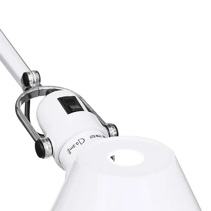 Artemide Stehleuchte Tolomeo Terra - Höhe: 226 m, Farbe Gehäuse: Silber, Weiß - Vorderansicht