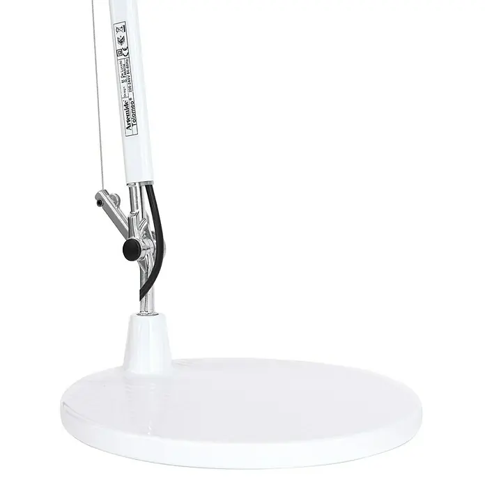 Artemide Tischleuchte Tolomeo - 77 W, Weiß, Silber, Weiß, E27 - Vorderansicht