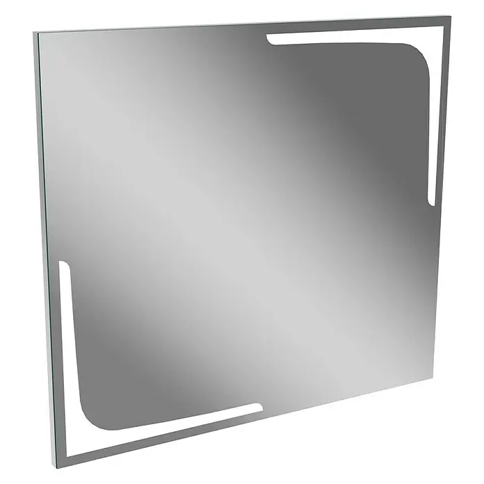 Camargue LED-Lichtspiegel Stella Style - 90,2 x 80,2 cm, Mit Kippschalter - Linke Seitenansicht